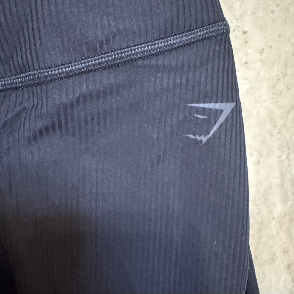 Gymshark ribbed gym leggings size small black - Picture 3 of 7